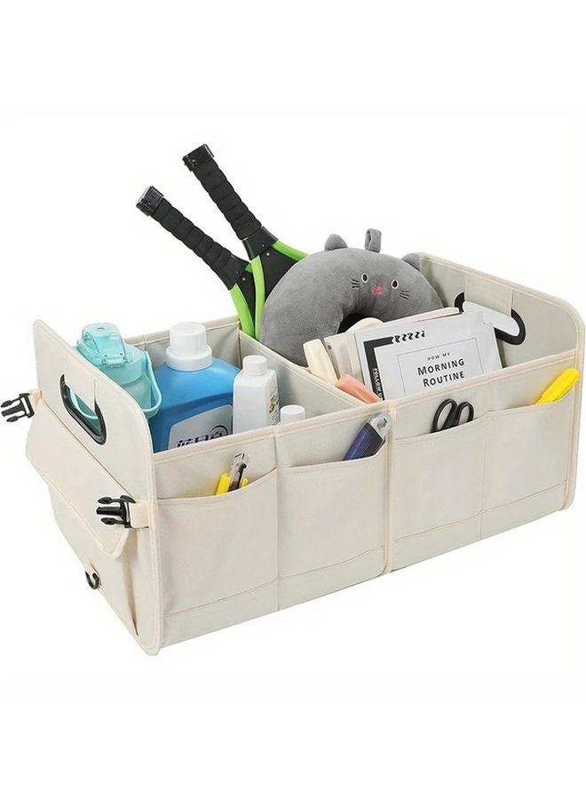 Large Capacity Black Oxford Fabric Trunk Organizer Foldable Car Storage Bag - Image 5